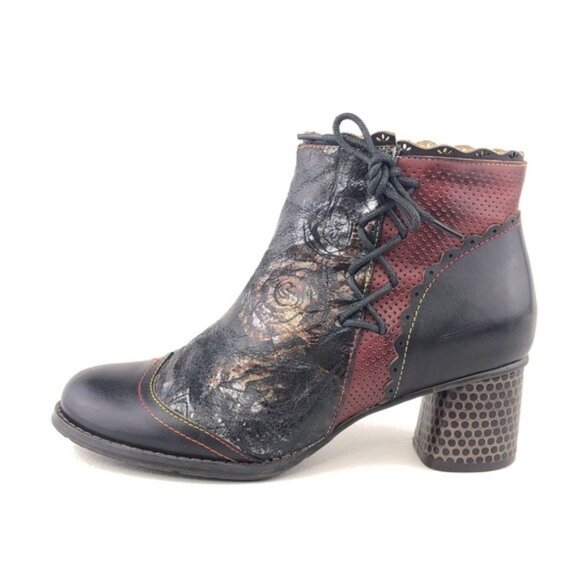 L' Artiste by Spring Step Lizeit Black Leather Ankle Boots EUR 37 - Picture 1 of 14